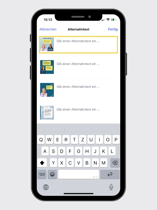Screenshot meines Instagram-Posts: „Brauche ich auf meiner Website einen Blog, um eine E-Mail-Liste aufzubauen?“